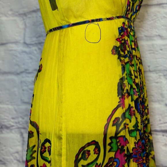 sachin and babi light blue dress Neon Embroidered Midi Dress – FSHN FWRD